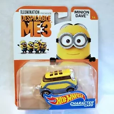 Hot Wheels Despicable Me 3 Minion Dave Diecast Character Car #1/6 For Sale