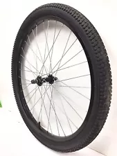 24" Bicycle Front Black Wheel Alloy with 1.95" Tire Junior Mountain Bike #H46