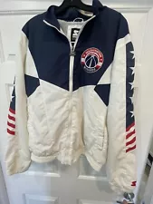 VTG Washington Wizards Jacket Size M Starter 90' NBA Colorful