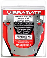 SALE! Vibramate V5 Bolt-On Mounting Kit for Bigsby B5 Vibrato in silver