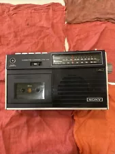 Sony CF-450 Stereo Radio Cassette Boombox Vintage Japan for works good!