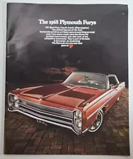 Original Vintage 1968 Plymouth Furys VIP, Sport Fury I, Fury II, Fury III, Wagon