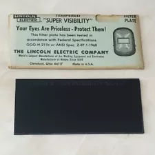 Lincoln Super-Visibility Shade 9-H Hardened Glass Welding Plate Lens 2" x 4 1/4"