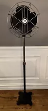 Antique Robbins And Myers Pedestal Fan Art Deco Late 1930’s Fully Working Clean