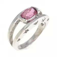 Authentic K14WG Tourmaline Ring #260-007-056-4181