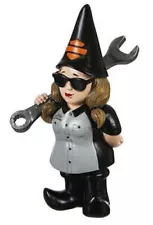 Harley-Davidson Female Biker Mechanic Garden Gnome with Wrench 544902E Free S&H