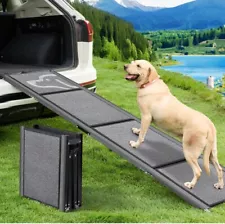 71'' X-Long Dog Ramp for Car -Folding Pet Steps for Medium & Large Dogs