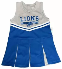 NEW Girls NFL Detroit Lions NFL Cheerleader Uniform Size 4T-4T-3X