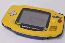 Gameboy Advance Pikachu Pokemon Console Yellow Tested W Pokémon Game!