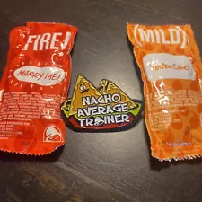 Taco Bell Live Mas Hat Pin Mild Fire Hot Sauce Nacho Average Trainer Bell Grande