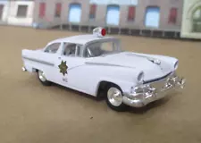 1956 Ford Colorado State Police Patrol Car 1:64 scale diecast w/Rubber Tires