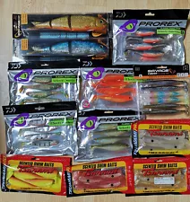 Bundle of 5-10" Soft Lures for Pike, Zander, etc (new, daiwa prorex savage gear)