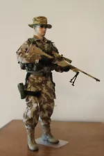 1/6 Dragon British Marine Sniper w/L96A1 Sniper Rifle, Afghanistan, mid-2010's