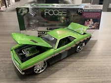 1971 Dodge Challenger Green FT Foose Rockrigs Full Throttle 2x Signed 1:20 RC2