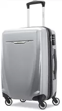 Samsonite Winfield 3 DLX Hardside Luggage with Spinners, Medium 25in, Silver