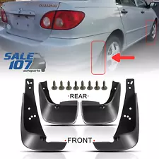 For 2003-2008 Toyota Corolla Mudguard Splash Guards Mud Flaps 4 Pc Front+Rear