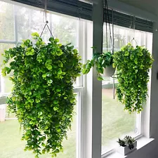 Artificial Hanging Plants Fake Ivy Vine for Wall House Room Indoor Outdoor Decor