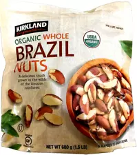 Kirkland Signature Organic Whole Brazil Nuts 24 oz (1.5 LB) EXP 05/2025