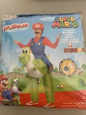 Mario Riding Yoshi Kids One Size Fits Most Halloween Costume ADORABLE!