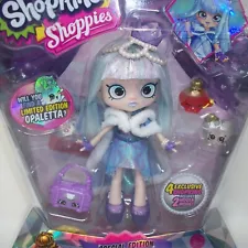 Shoppies Special Edition Gemma Stone Doll 2016 Walmart with 4 Exclusive Shopkins