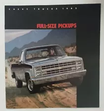 Original 1985 Chevrolet Full-Size Pickup Truck Sales Brochure 85 Chevy