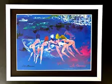 LEROY NEIMAN + SKETCHBOOK DRAWING MONACO + CIRCA 1970'S + SIGNED PRINT FRAMED