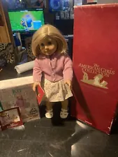 Pleasant Company Girl Kit Kittredge Doll With Books Amazing Condition Soft Viny