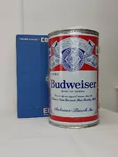 Vtg Budweiser Metal Cooler Ehco Big Can Do USA Made Beer Shape 1980’s 14" 6-Pack