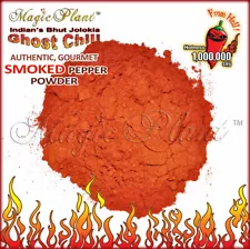 Smoked Bhut Jolokia Pepper Powder | Ghost Chili Powder - (5 size variations)