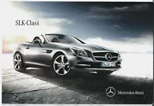 Mercedes-Benz SLK 2013-14 UK Market Sales Brochure 200 250 350 CDi 55 AMG