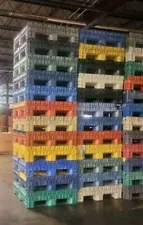 48x45x34 Gaylord Collapsible Bulk Shipping Pallet Containers Bins