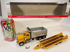 NIB 2010 First Gear Peterbuilt 367 Dump Truck & Trailer 1:50 Diecast Model NEW