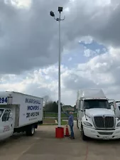  Light Poles - 25 ft parking lot light poles, 07 gauge,