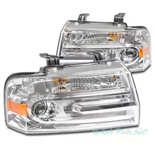 For 07-14 Lincoln Navigator HID/Xenon Projector Headlights Headlamps Lamp Chrome