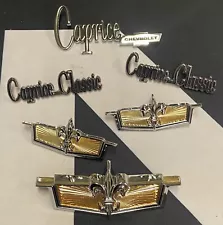 1975 Chevy Caprice Emblem Set 6pc Chrome Donk,Slab, Lowrider