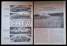 1962 Chevy II Impala Bel Air New Car Info Article "Gone Are Some Familiar..."