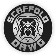 Scaffold Dawg Funny Hard Hat Helmet Sticker Safety Harness Builder Decal Dog