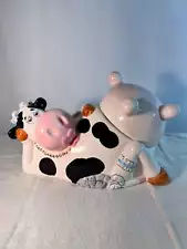 Cow - 6” cookie jar - That’s Kooky- utter lid