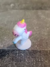 Mini pink unicorn happy toy figure Mythical