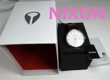 Nixon Watch Leather Strap Pink Gold Brown