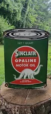 Sinclair Opaline Motor Oil vintage advertising lube gas oil pump porcelain sign