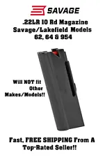 Savage Arms/Lakefield Model 62, 64, 954 22LR 10 Round/Rd Magazine/Mag/Clip 7E