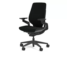 New Steelcase Gesture Chair Adjustable Lumbar Support Shell Black Frame Licorice