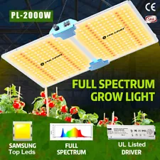 2000W Full Spectrum Dimmable LED Grow Lights Samsung Veg Bloom Plant Lamp 3X4FT