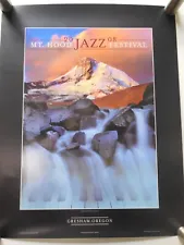 Original Mt. Hood Jazz Festival Poster 2008 Unused Oregon USA