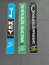 Lot 3 vtg Smokeless CHEWING TOBACCO Dispenser Stickers HAPPY DAYS Key COPENHAGEN