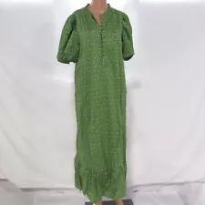 Hyacinth House Women's Dress Diamond Floral Mimi Midi Size XL Green