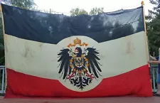 Antique Huge Imperial German Colonial Flag 1904 LOME, TOGO Approx 16' x 11'