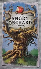 Angry Orchard Hard Cider Tin Metal Advertising Sign 2013 17 1/4" L × 9 1/2"W