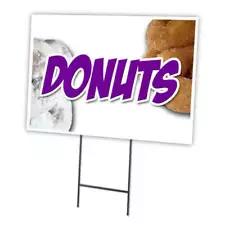 Donuts1 Yard Sign & Stake outdoor plastic coroplast window